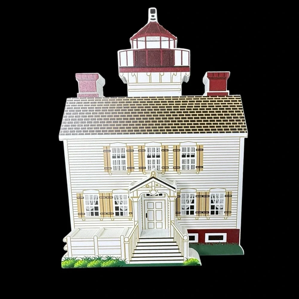 Yaquina Bay Light Newport Oregon Shelia Shelf Sitter with Box 1995‎ Signed